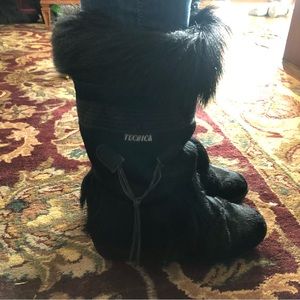 Tecnica Italian fur boots size 7